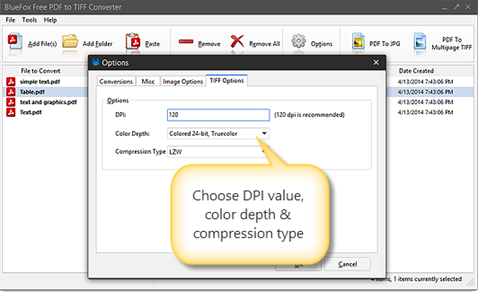 tips about tiff format