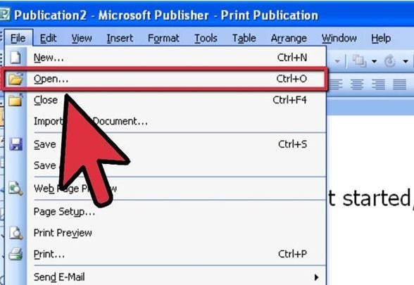 Convertir Publisher en PDF dans Publisher 2002 or version antérieure