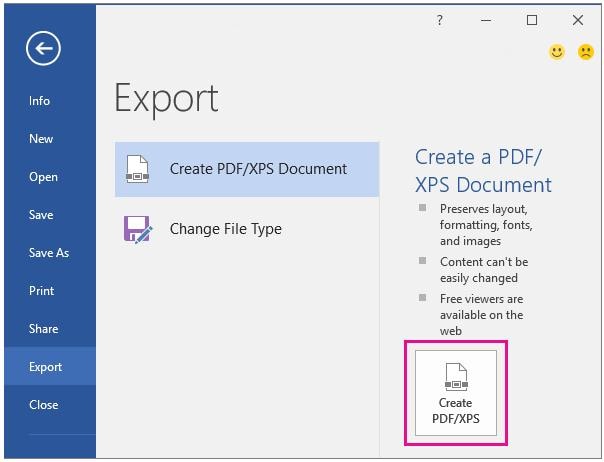 convertir Word a formato pdf en Microsoft office