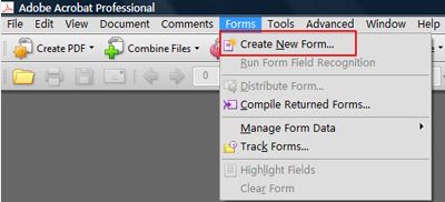 create pdf form in adobe acrobat