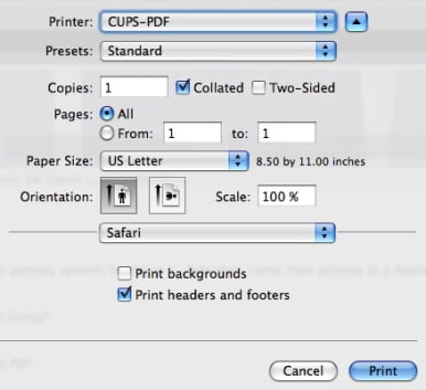 cups pdf mac