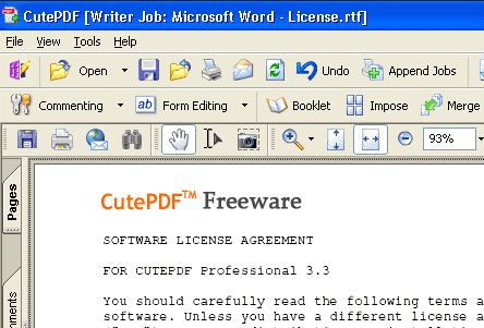 cutepdf writer