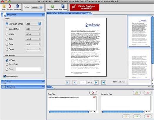 deskUNPDF Converter pour Mac