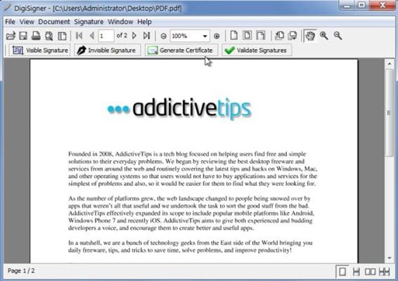 Adobe PDF Tips Tricks: Adding a visible or invisible signature to a PDF  document