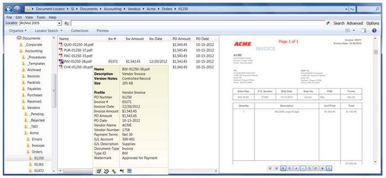 document locator