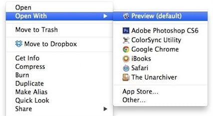 how to make preview default