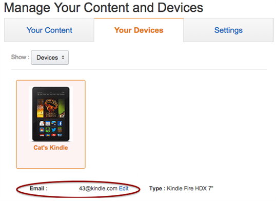 import file to kindle