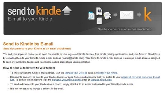 email to kindle