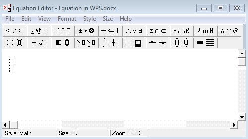 office word equation editor