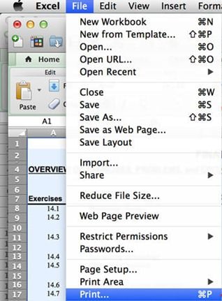 Convert Excel to PDF Using Excel for Mac