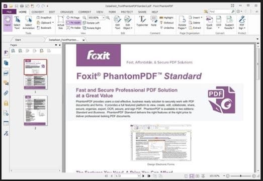 foxit phantom convert pdf to word