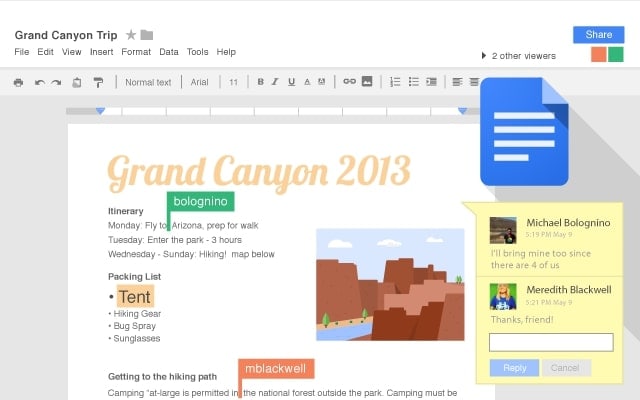 googledocs word document editor