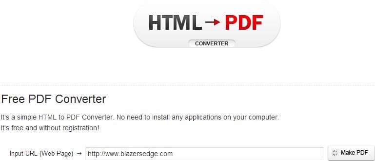 html pdf converter