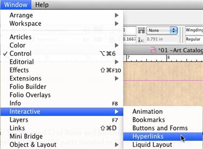 create link in pdf with indesign