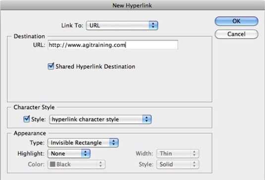 create hyperlink in pdf