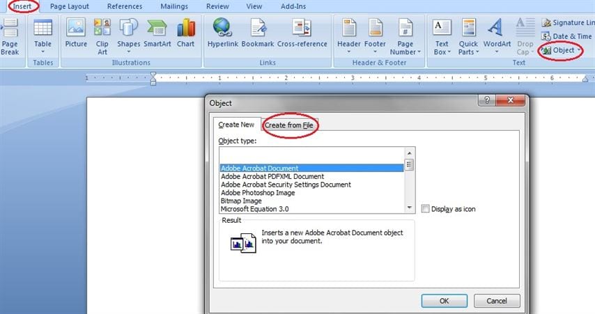 How to Insert a PDF Into Word