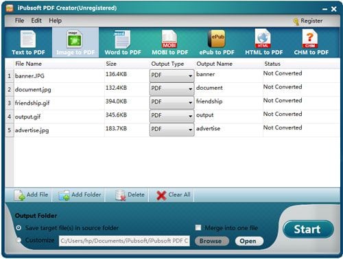 iPubsoft JPEG-in-PDF-Konverter für Mac/Windows