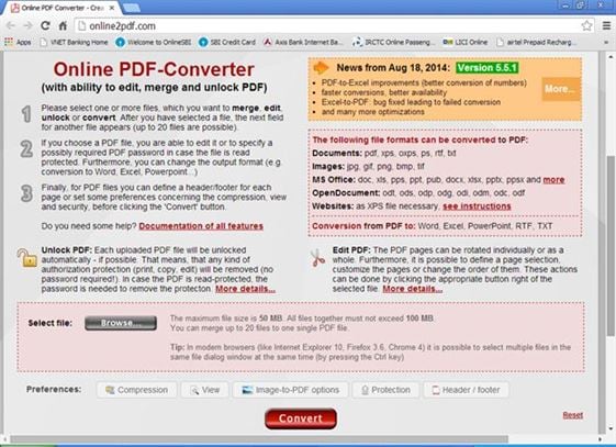 Online PDF-Converter