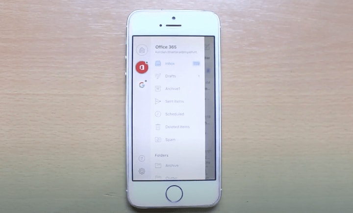 outlook on iPhone