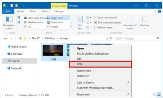 create pdf from images in windows