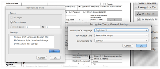 immagine pdf di Adobe in testo