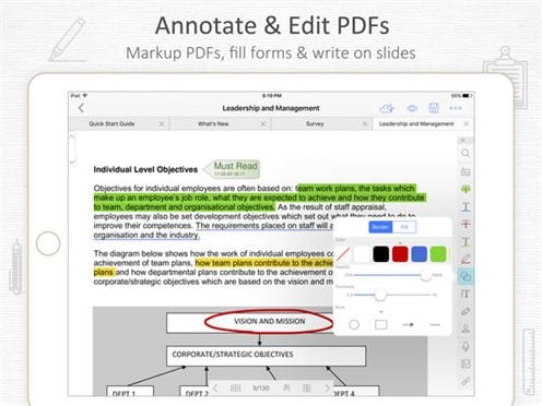 write on pdf app