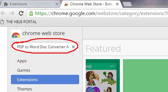 pdf to word plugin chrome