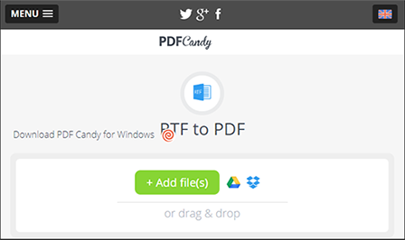 pdfcandy rtf to pdf