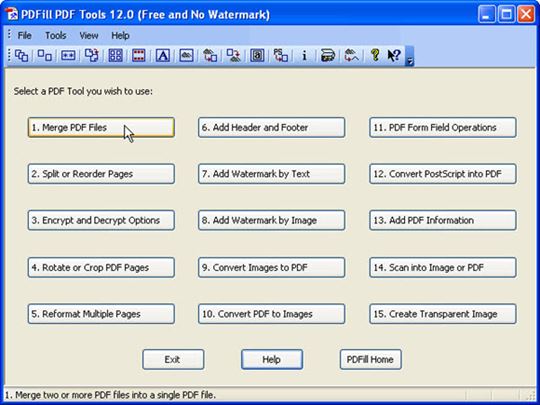 outils pdf de pdfill