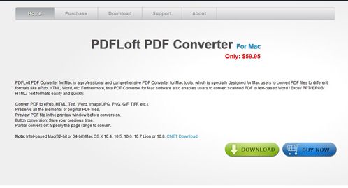 PDFLoft PDF Converter for Mac