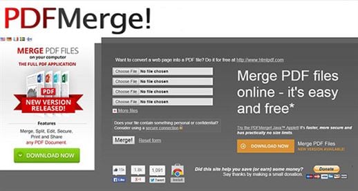 Merge pdf online