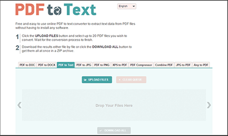 convert pdf to text online