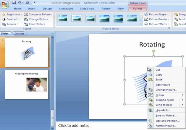 rotate pdf in powerpoint