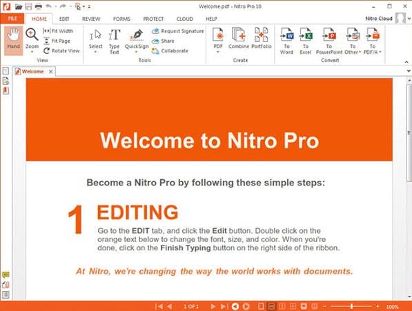 nitro pdf to excel converter offline