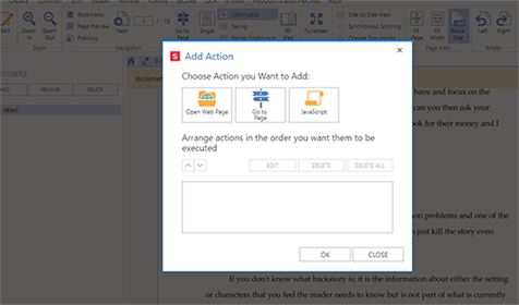 add bookmark to pdf for free