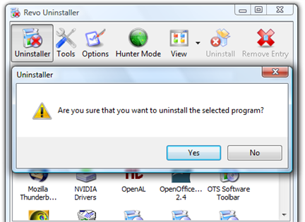 uninstall program