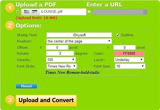 verypdf free pdf stamp online