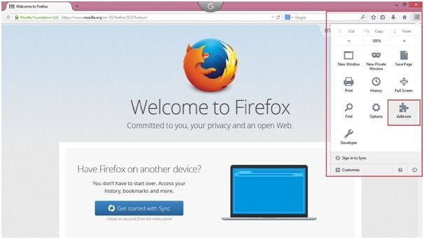 firefox open