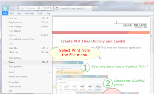 convertir emails a pdf con win2pdf