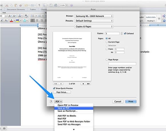 convert word to pdf in word for mac