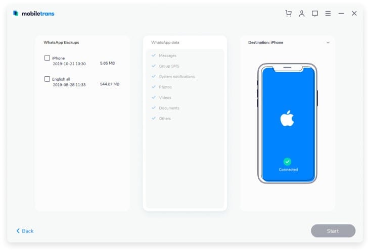 restaurar el iPhone desde la copia de seguridad de iCloud