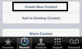 add contacts to iphone  from messages
