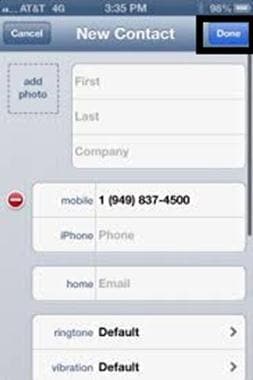 add contacts to iphone manuaaly