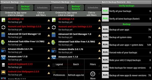 titanium backup android pie