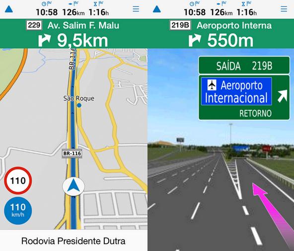 Android vs iPhone Map