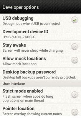 Android USB debugging