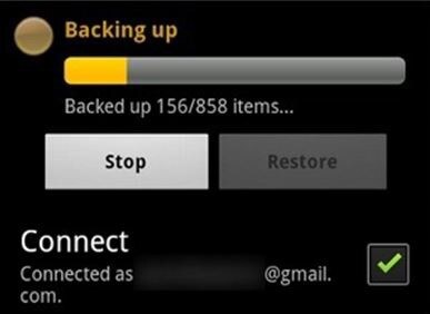 backup Android text