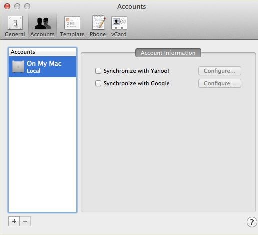 backup Android contacts to Mac