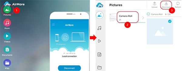 iphone data backup with airmore