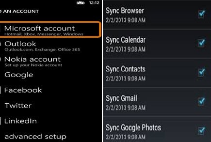 backup di Windows phone su cloud 